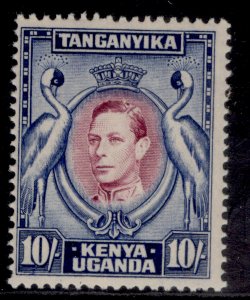 KENYA UGANDA TANGANYIKA GVI SG149b, 10s reddish-purple & blue, NH MINT. Cat £55.