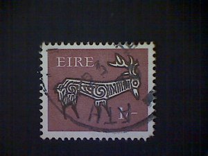 Ireland (Éire), Scott 261, used(o), 1968, stag, 1/, dark red brown and brown