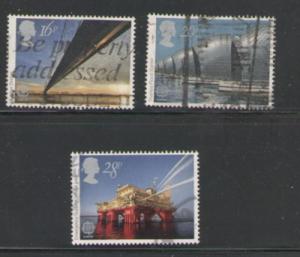 Great Britain Sc 1019-21 1983 Europa Engineering stamps used