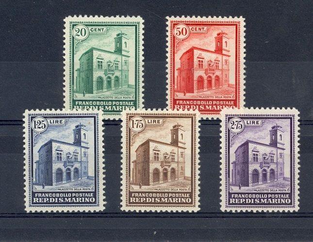 San Marino Scott 134-138 Mint hinged