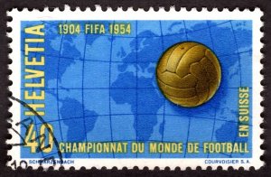 1954, Switzerland 40c, Used, Sc 350