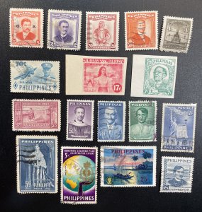 Philippines LOT - A few used stamps including #N31a,N38,C81,E11,819-822 + more