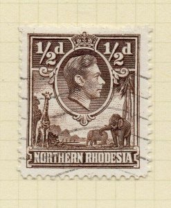 Northern Rhodesia 1938 Early Issue Fine Used 1/2d. NW-167027