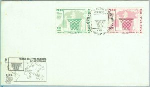 86890 -  PERU  - Postal History - FDC Cover  SPORT BASKETBALL 1973