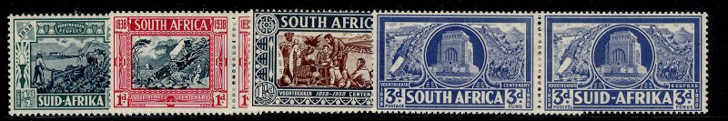 SOUTH AFRICA GVI SG76-79, Voortreker commemeration set, M MINT. Cat £80. 