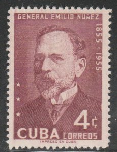 1955 Cuba Stamps Sc 548 Gen. Emilio Nunez  NEW