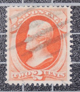 Scott 178 - 2 Cents Jackson - Used - Nice Stamp - SCV $15.00 