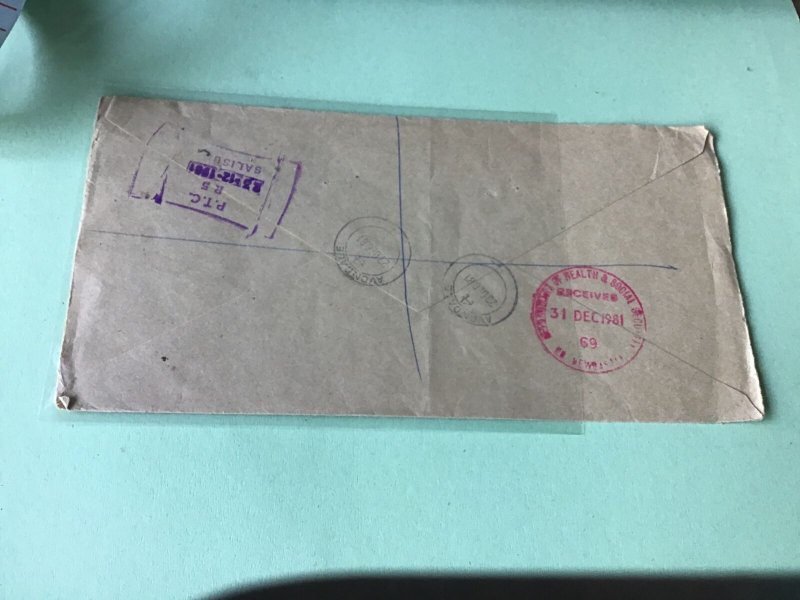 Zimbabwe  1981 Avondale registered stamps cover Ref R22462