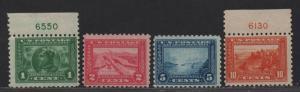 $US Sc#401-404 M/NH/F, complete set, OG, nice set, Cv. $2195