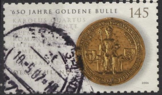 Germany 2369 (used) 145pf Golden Bull of Emperor Charles (2006, s/a)