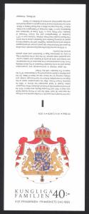 Sweden Sc# 2037a MNH Booklet 1993 12k Royal Family
