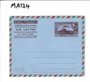 ETHIOPIA Postal Stationery AIR LETTER 25c Unused {samwells-covers}MA124