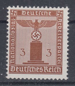 Germany Officials 1942 Sc#S13 VAR Mi#D156 y mnh horizontal Gum ribbing