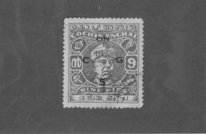 INDIA COCHIN ANGHAL 078 USED BIN $0.50