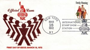 OFFICIAL CACHET COVER OF THE INTERPEX '72 INTERNATIONAL STAMP SHOW NEW YORK