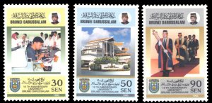 Brunei 1995 Scott #487-489 Mint Never Hinged