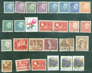 Sweden 27 used stamp collection #6