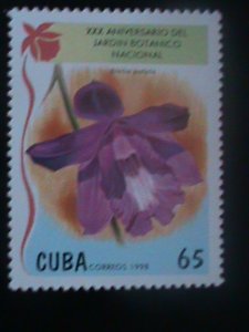 ​CUBA-1998-  30TH ANNIV:NATIONAL BOTANIC GARDEN-LOVELY ORCHIDS-MNH VF LAST ONE