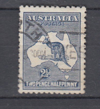 J38911, jlstamps, 1913 australia used #4 kangaroo