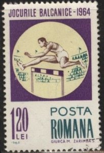 Romania 1658 (postally used) 1.20L Balkan Games, hurdles (1964)