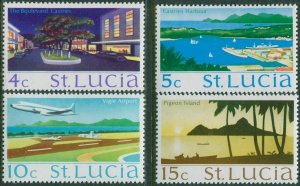 St Lucia 1970 SG278-283 Scenes (4) MNH 