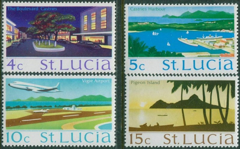 St Lucia 1970 SG278-283 Scenes (4) MNH 