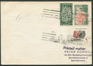 Canada 1963 Toronto & Northwest Territory Centennial Stamps on cover (418)