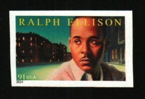 2014 91c Ralph Ellison, Literary Arts, Imperforate Scott 4866a Mint F/VF NH