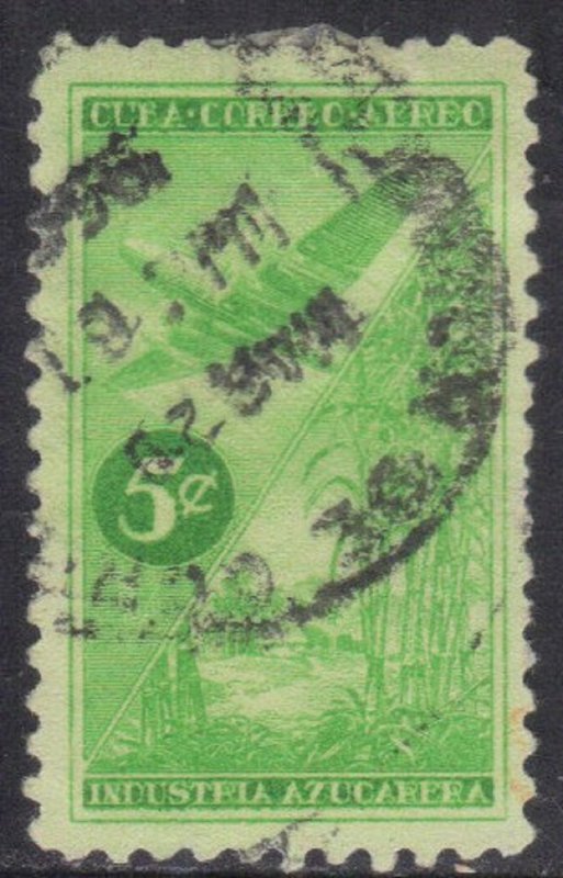 CUBA SC# C96  **USED** 1954  5c    AIRMAIL  SEE SCAN