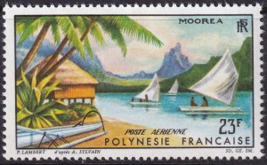 French Polynesia 1964 Sc C32 air post MNH** tiny crease