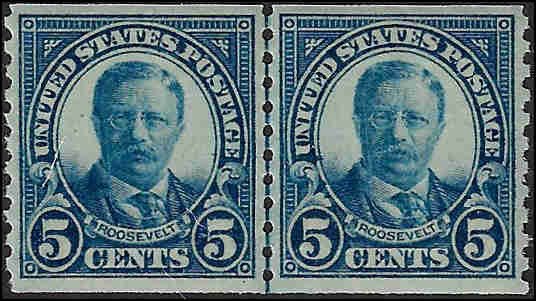 602 Mint,OG,NH...  Line Pair... SCV $22.50