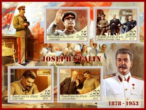 Stamps. Famous people. Joseph Stalin  2019 1+1 sheets perforated