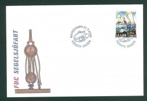 Aland. FDC Cachet 2000. the Cutty Sark Tall Ship Race. 3.40 Mk. Eur.0.57