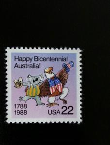 1988 22c Happy Australia! 200th Anniversary Scott 2370 Mint F/VF NH