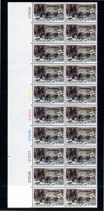 SCOTT  1703  13¢  WINTER PASTIME  PLATE BLOCK OF 20  MNH