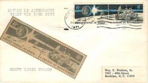 Space Cover, Apollo 15 Astrounauts Vist NY City