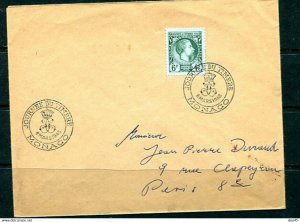 Monaco 1948 Cover to Paris Journee du Timbre 11546