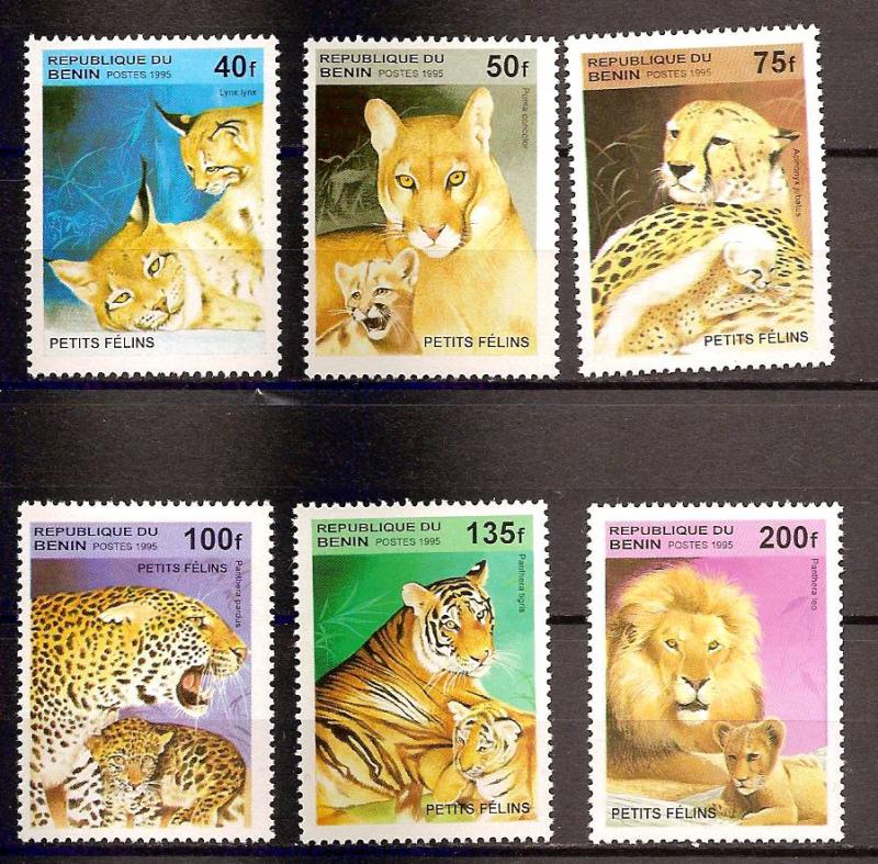 Benin - Mi. 704-09 (Wild Animals) - MNH - N0557