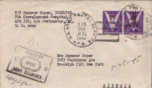 United States A.P.O.'s 3c Win the War (2) 1945 U.S. Army Postal Service, A.P....