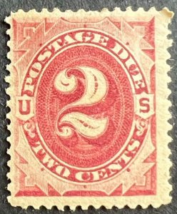 Scott#: J23 - Postage Due 2¢ 1891 single stamp MHOG - Lot 1