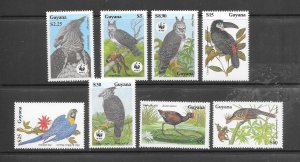 BIRDS - GUYANA #2241-48 MNH