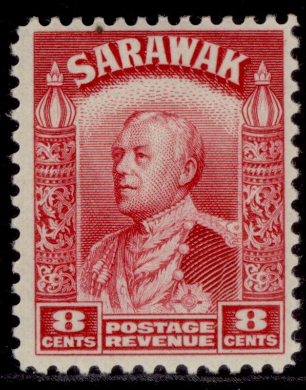 SARAWAK GVI SG112a, 8c carmine, M MINT.