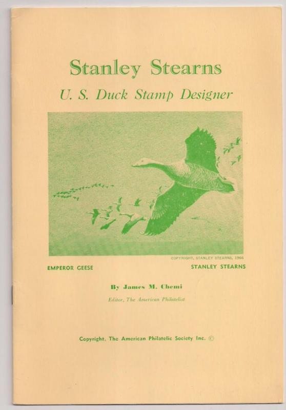 Stanley Stearns: US Duck Stamp Designer Pamphlet essay illus