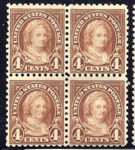 U.S. 585 F MNH Blk/4 0718