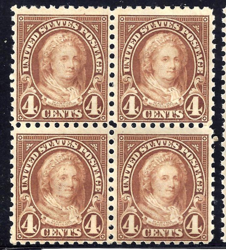 U.S. 585 F MNH Blk/4 0718