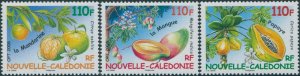 New Caledonia 2008 SG1440-1442 Tropical Fruit set MNH