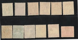 Newfoundland #104 - #114 (Includes #110a) Very Fine Mint Lightly Hinged Set