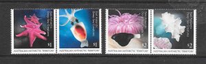 AUSTRALIAN ANTARCTIC TERRITORY #L208-11 DEEP SEA CREATURES MNH