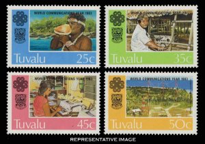 Tuvalu Scott 212-215 Mint never hinged.