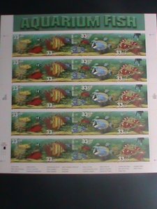 ​UNITED STATES-1999-SC#3317-20 COLORFUL BEAUTIFUL LOVELY AQUARIUM FISHES MNH